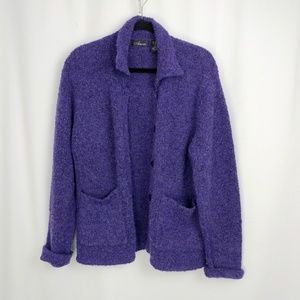 Purple  Amore Cozy Sweater Cardigan